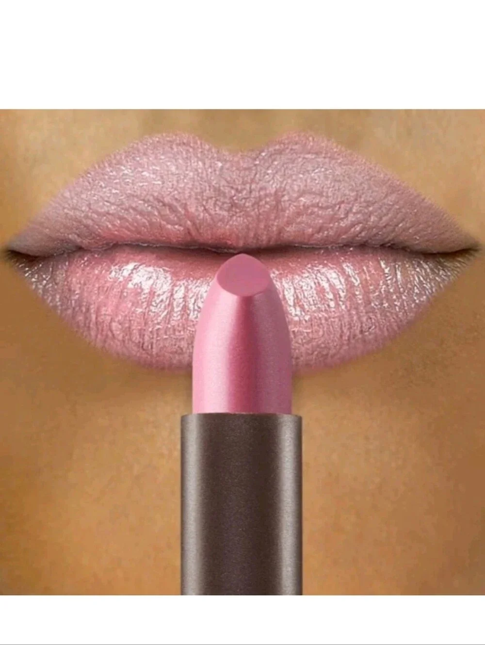 ☆NEW☆LOT OF 3☆Burt's Bees 100% Natural Glossy Lipstick, 516 ROSE FALLS, 3 Tubes